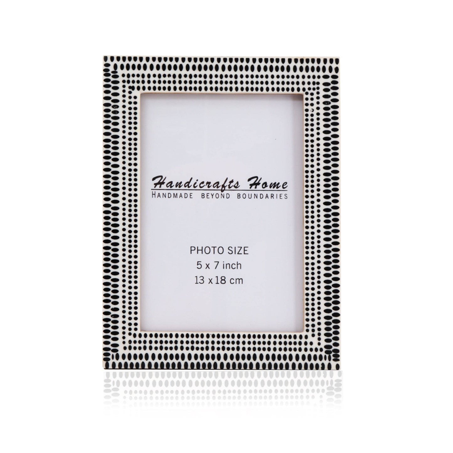 Picture Frame Rhythm Particles Collection Black & White 5x7 Inch: 5x7