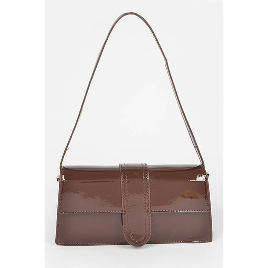 SHOULDER BAG: BR / ONE SIZE