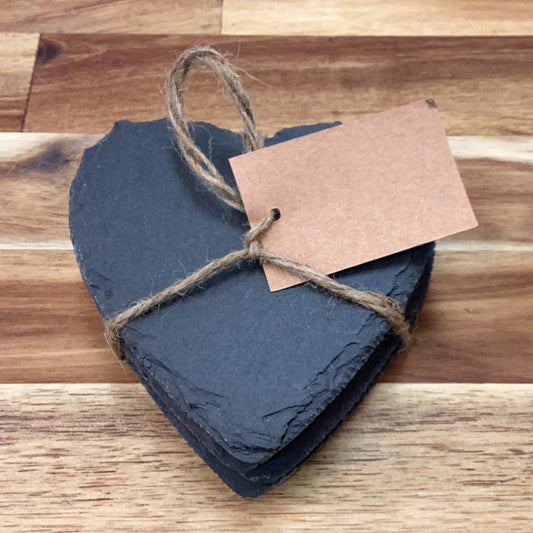 Slate heart coasters…set of 4