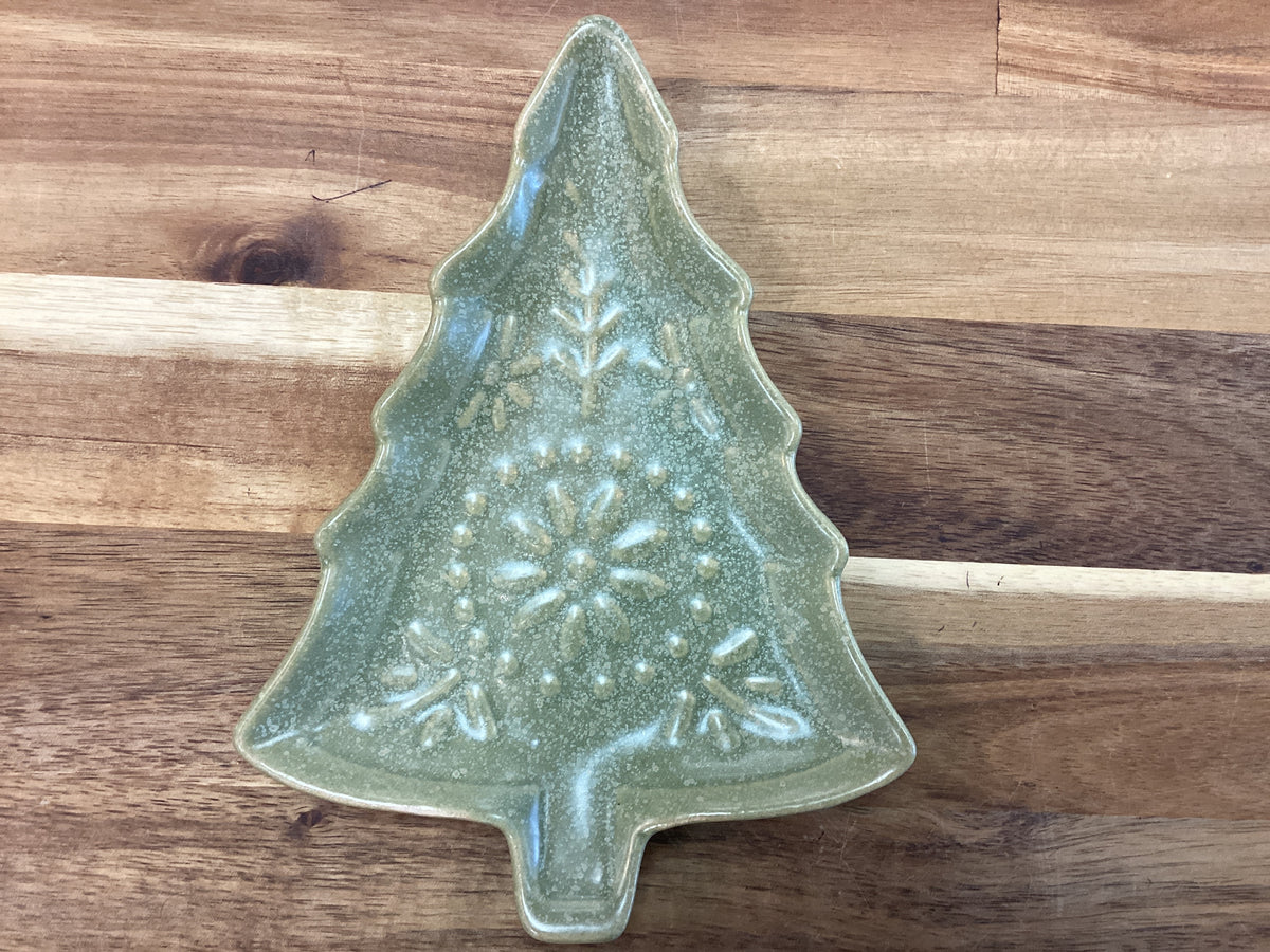 Tree shaped plate/green