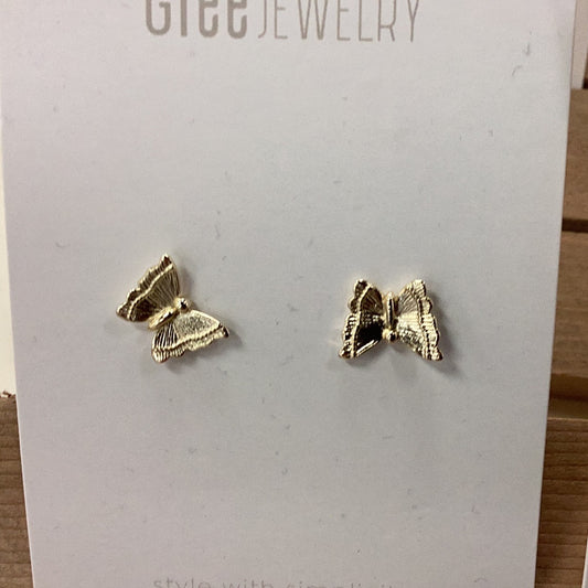 Glee Mariposa studs gold