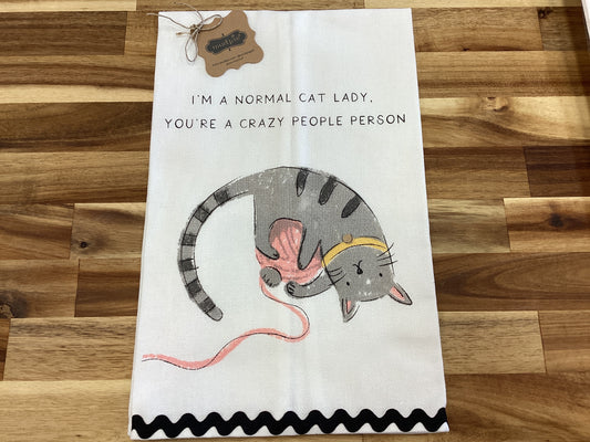 Normal cat Ric Rac towel