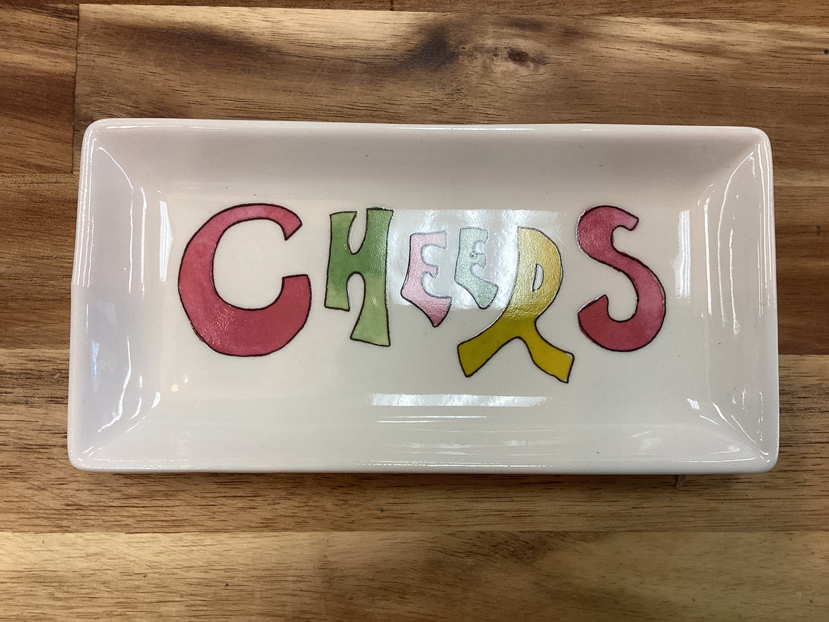 Small rectangle dish, cheers