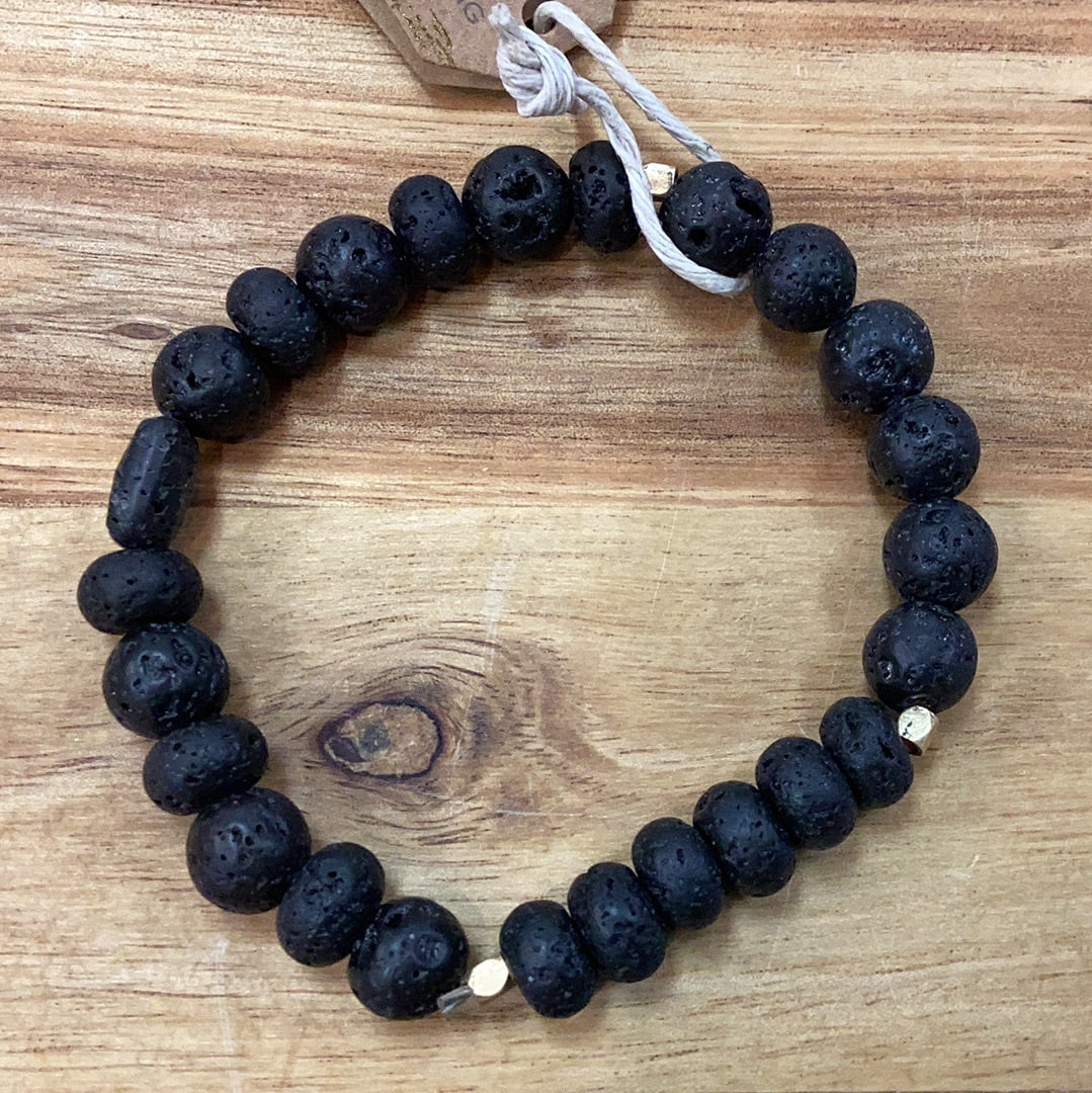 Scout stone stacking bracelet…Lava