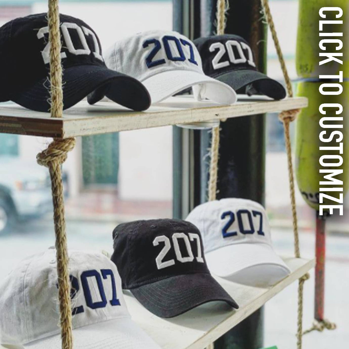 Dad Hats - Customizable: Blue Cotton Hat