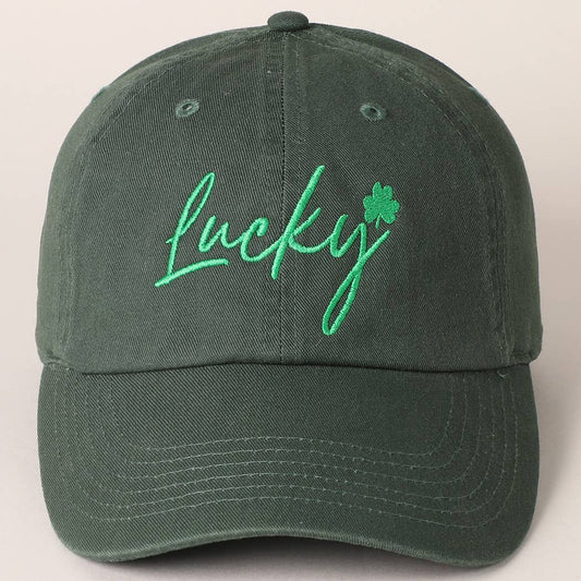 Lucky hat: DARK GREEN