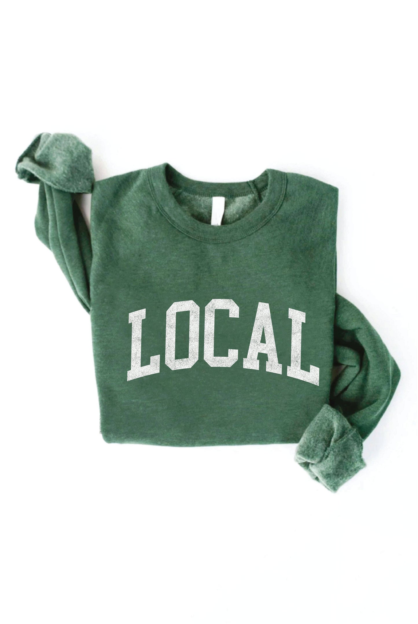 LOCAL graphic sweatshirt: L / MAROON