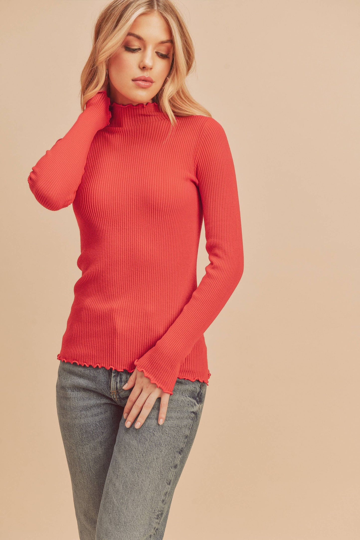 344BN Marcey Sweater: M / Knit / Red