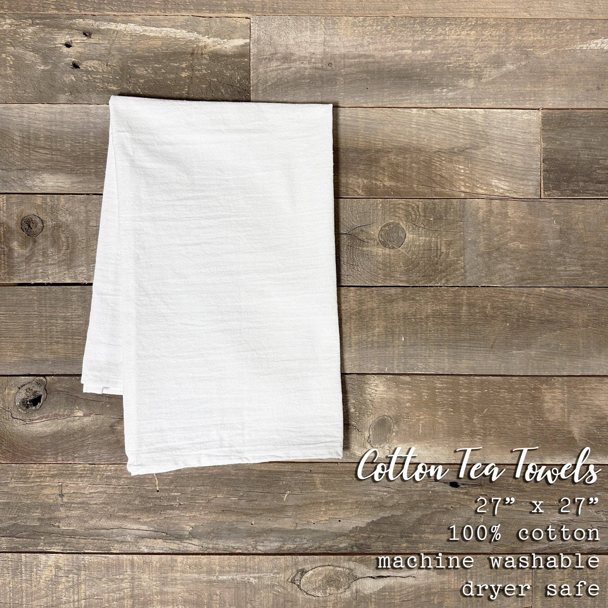 Custom City and Coordinate Cotton Tea Towel: 19" x 28" (with loop)