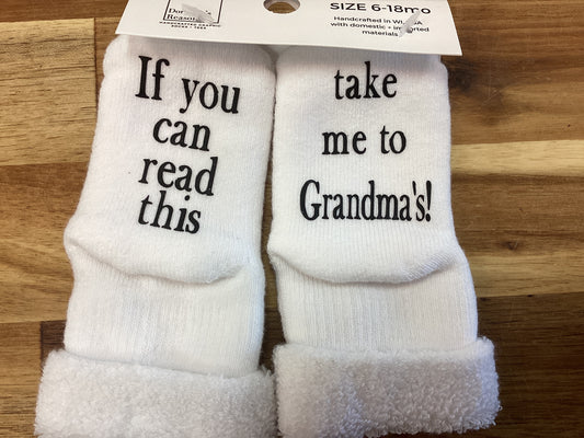 Stocking Stuffer | If you can Read this Take Me to Grandmas!…0-6month