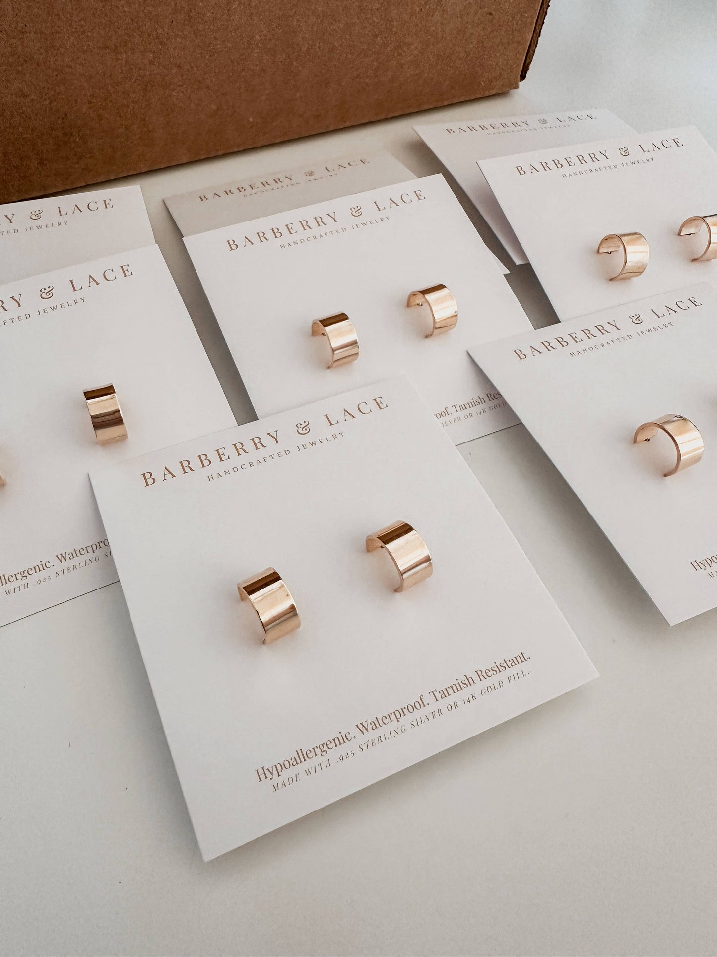 Thick Huggie Hoop Earrings | 14k Gold Fill & Sterling Silver: Gold