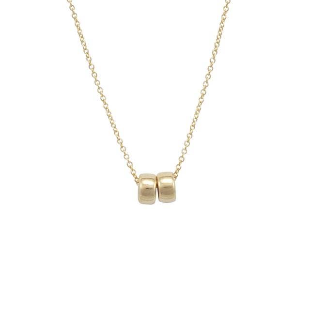 Friends Beads Necklace: Gold Fill