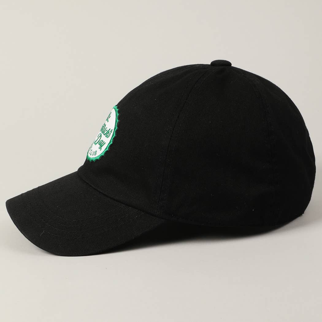 St. Patrick's Day Beer Club Embroidery Patch Cap: Green / ONE SIZE