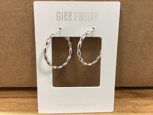 Glee effortless hoops/ silver