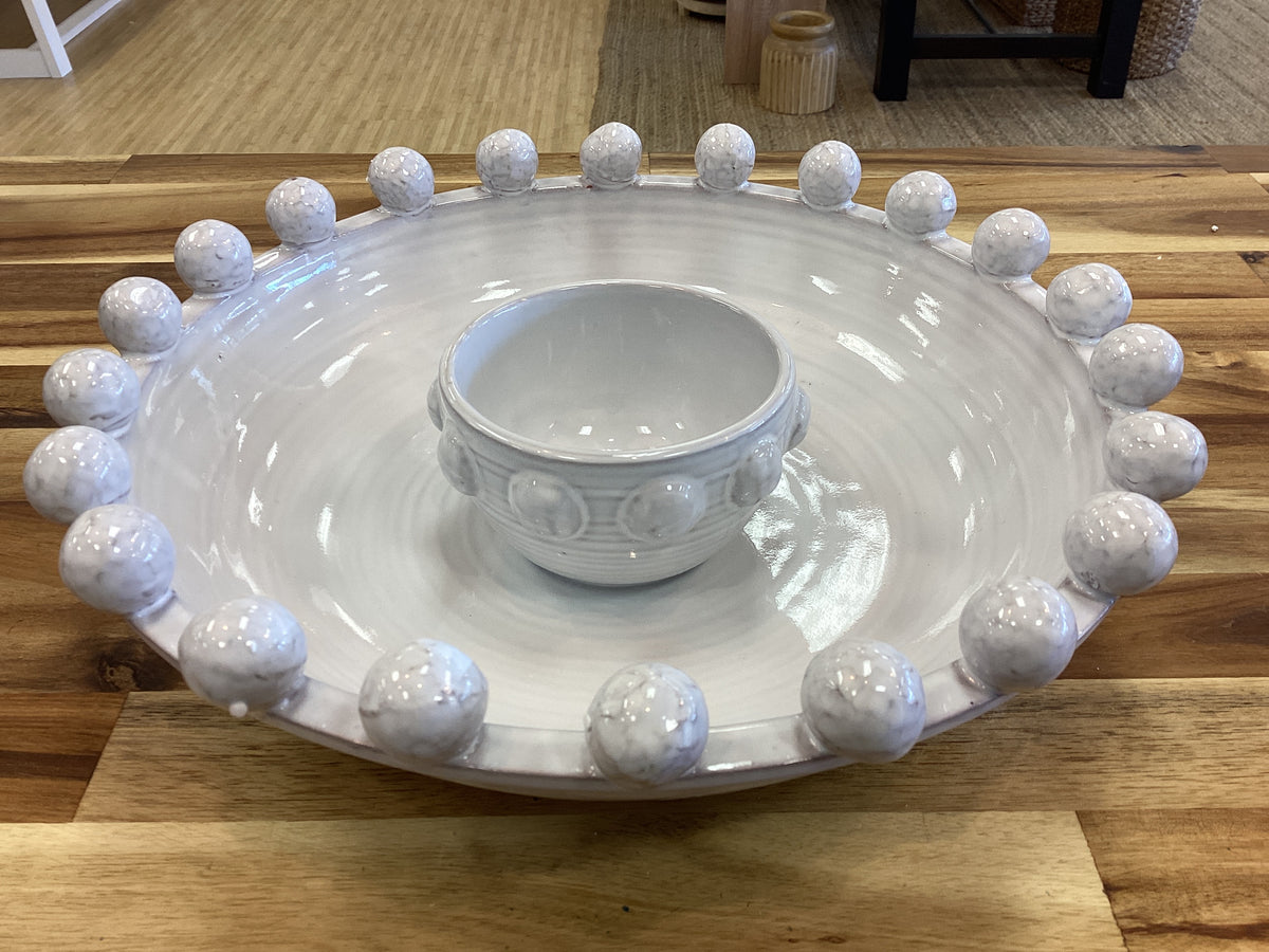 Beaded chip and dip