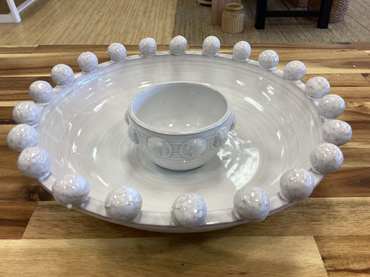 Beaded chip and dip
