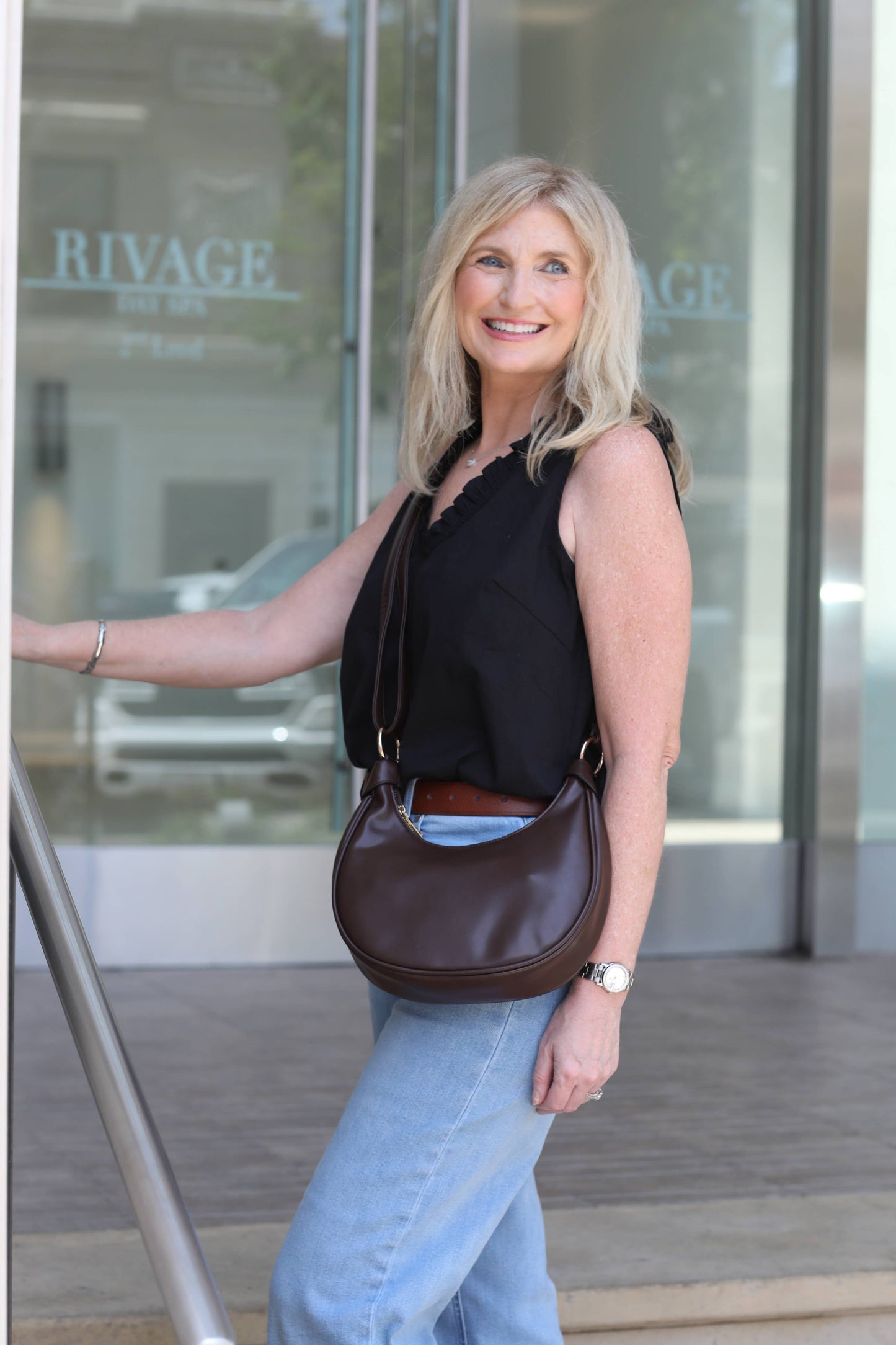 Jess 3-in-1 Hobo, Crossbody & Wristlet: Black