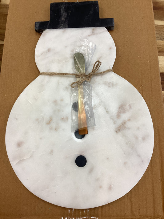 Marble snowman cutting board,charcuterie
