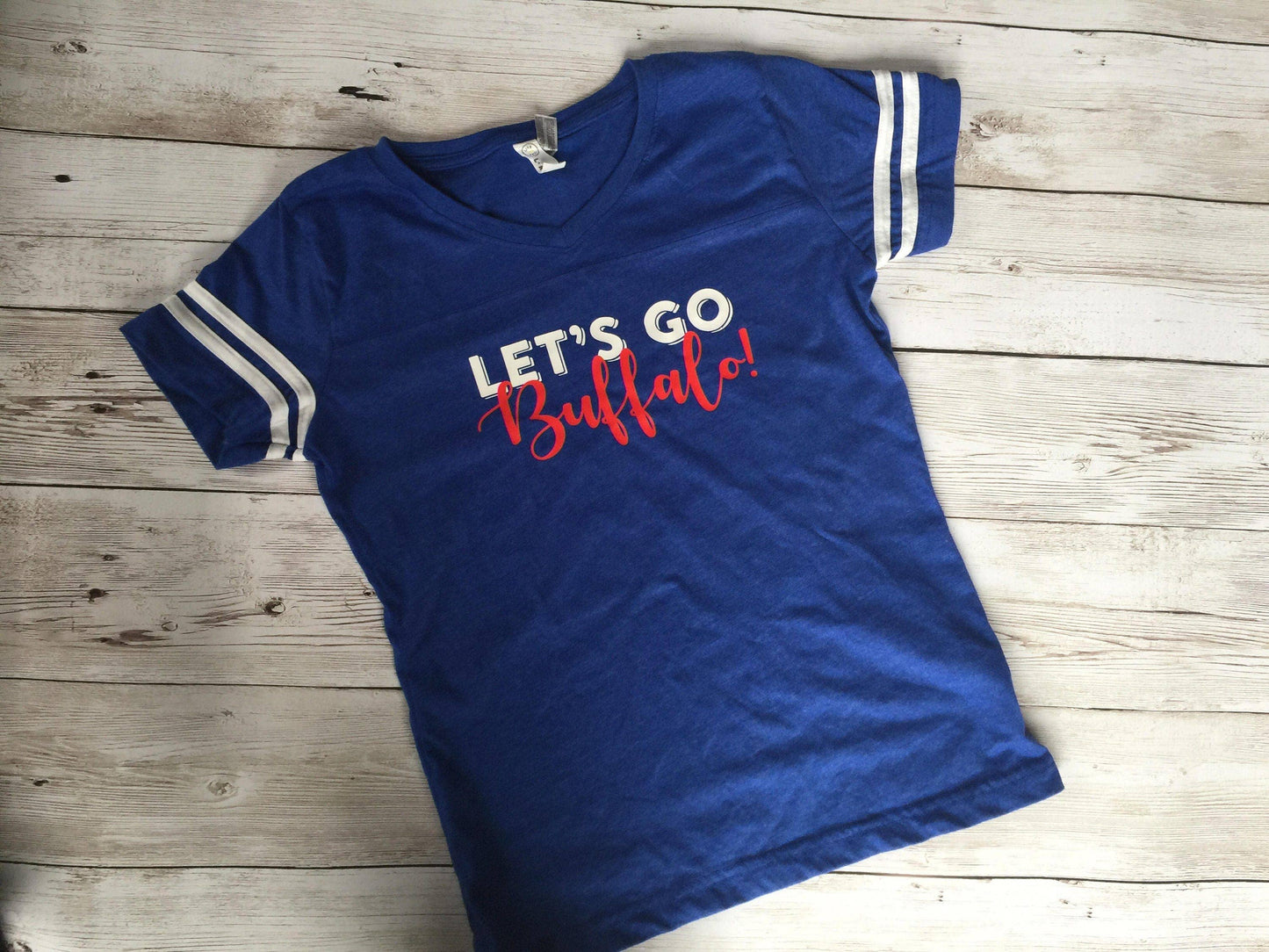 Bills Shirt for her | Buffalo shirt for her | plus size: Blue / M