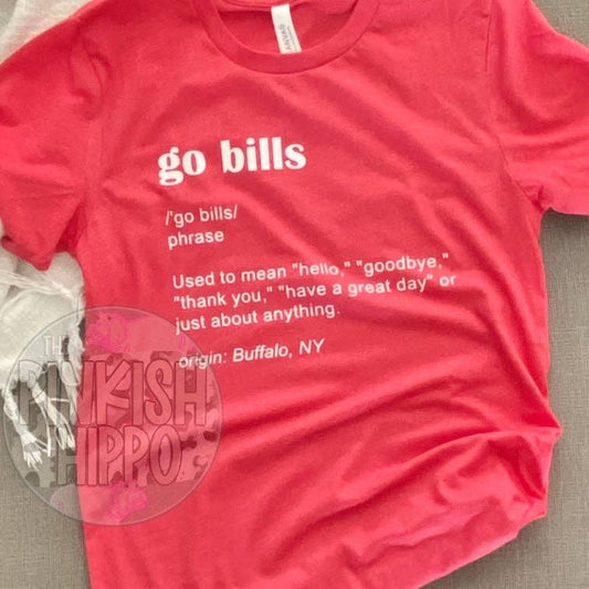 Go Bills Phrase Tee: Medium