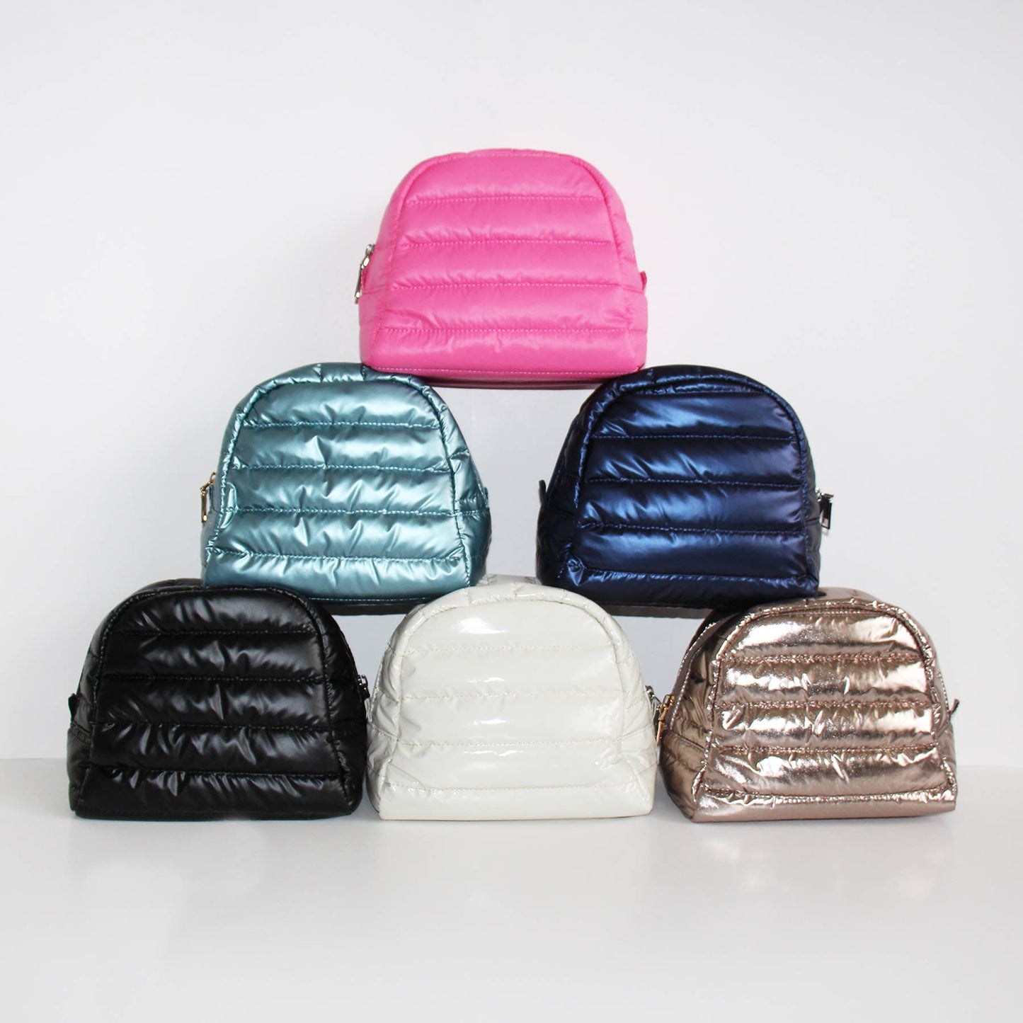 Irene Cosmetic Puffer Bag Barbie Pink