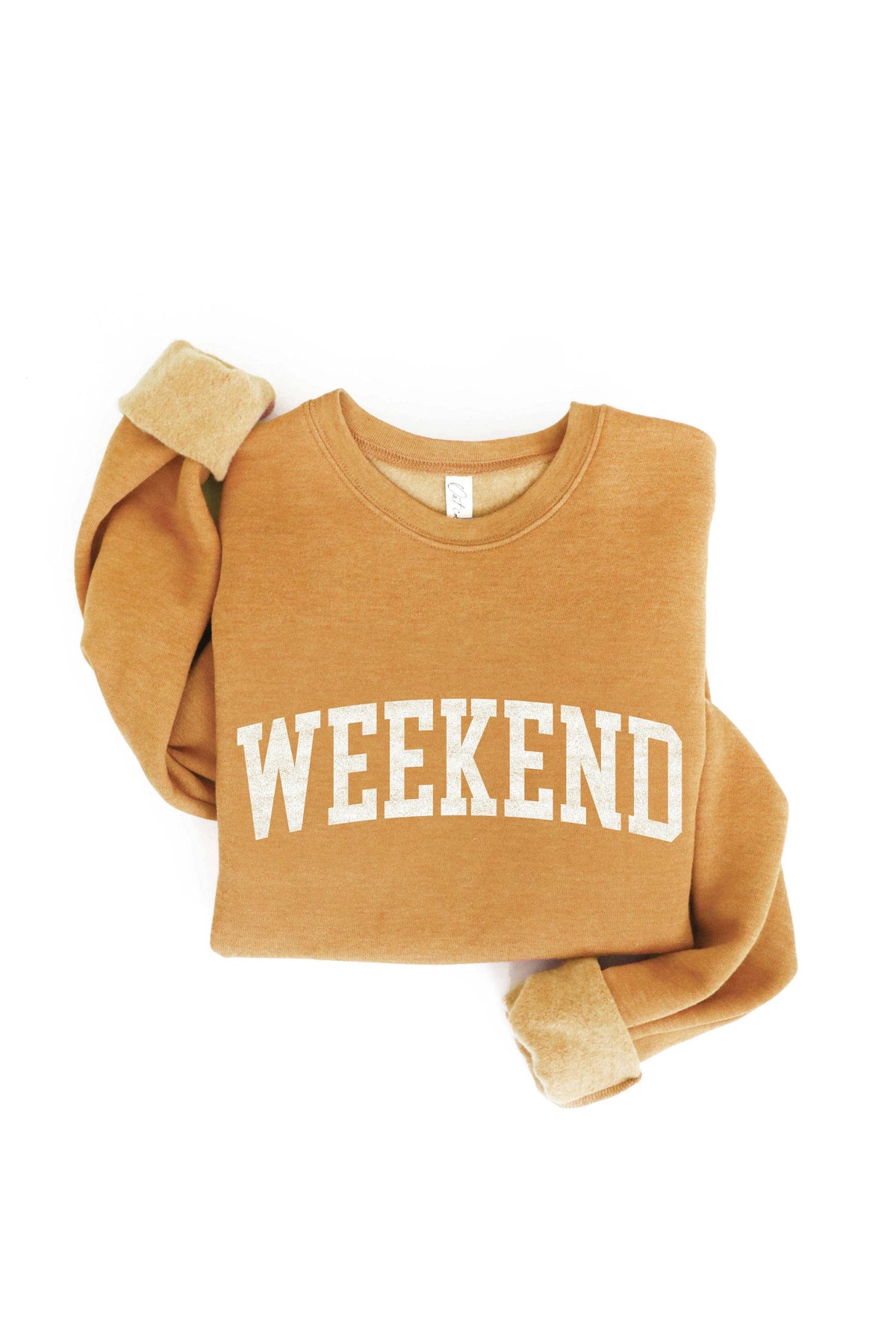 WEEKEND Graphic Sweatshirt: HEATHER ROYAL / L