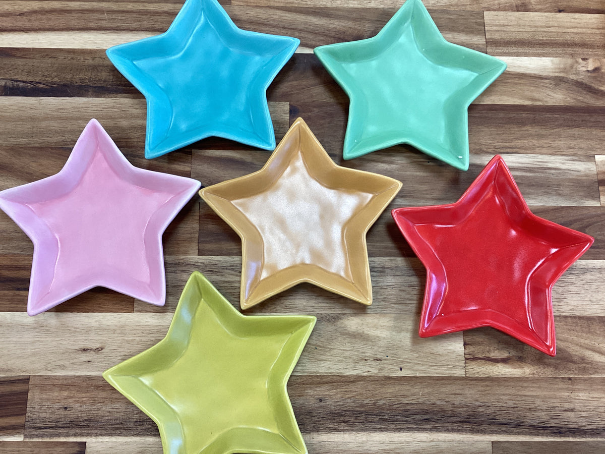 Star shaped dish, 6 colors