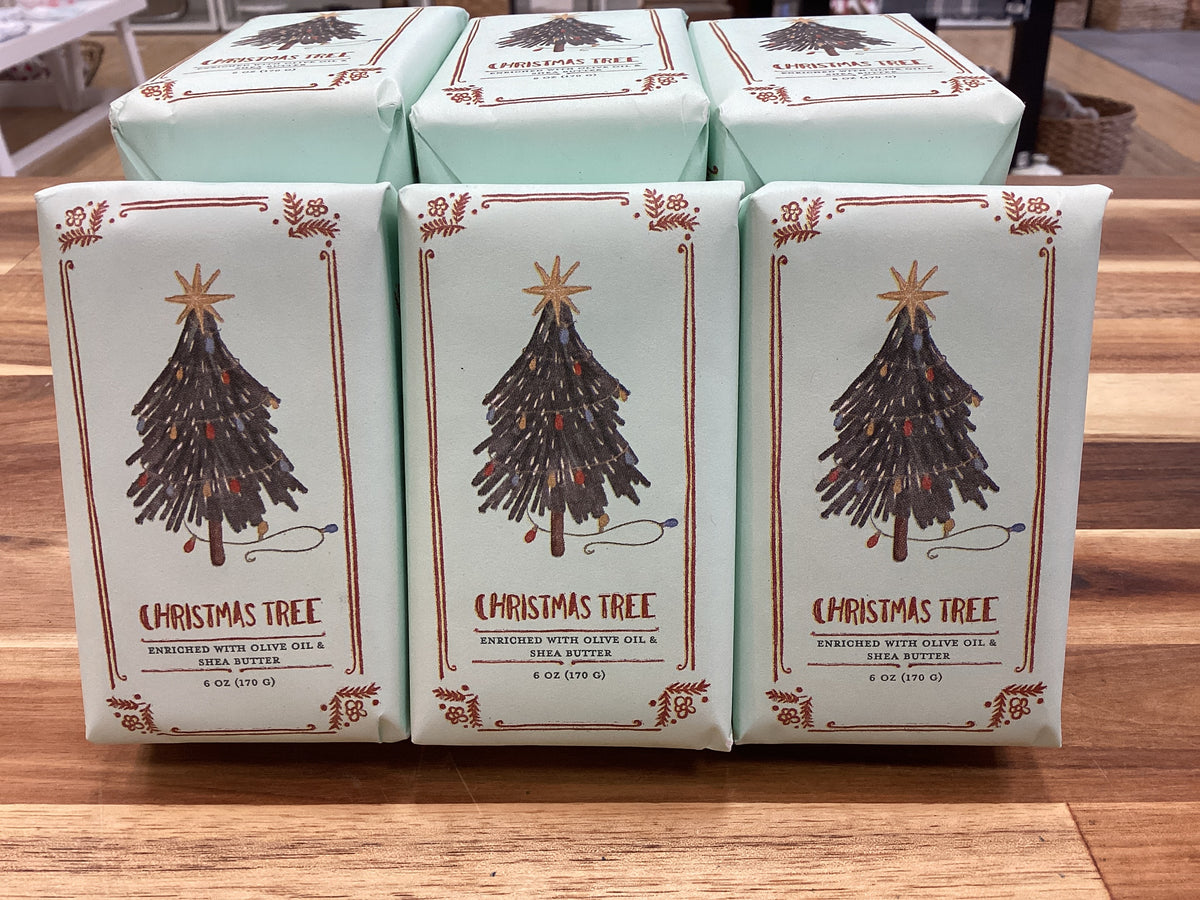 Christmas tree bar soap