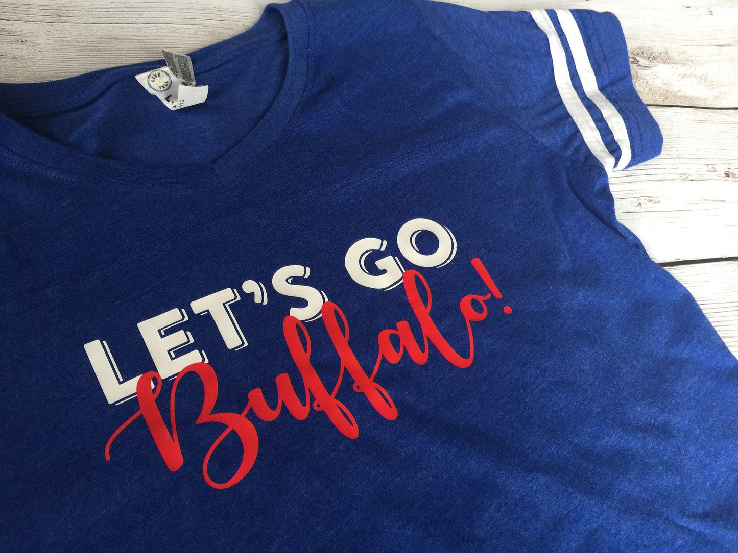 Bills Shirt for her | Buffalo shirt for her | plus size: Blue / L