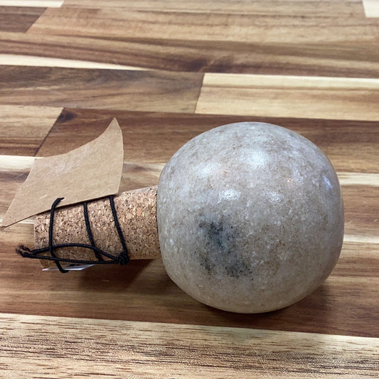 Marble and cork bottle stopper…wine stopper