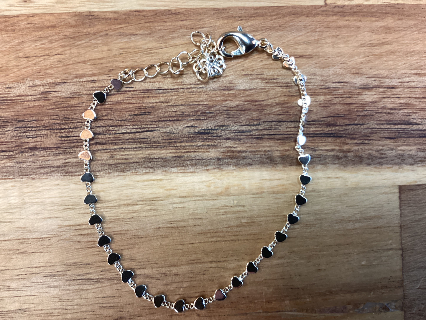 Glee heart chain bracelet/ gold