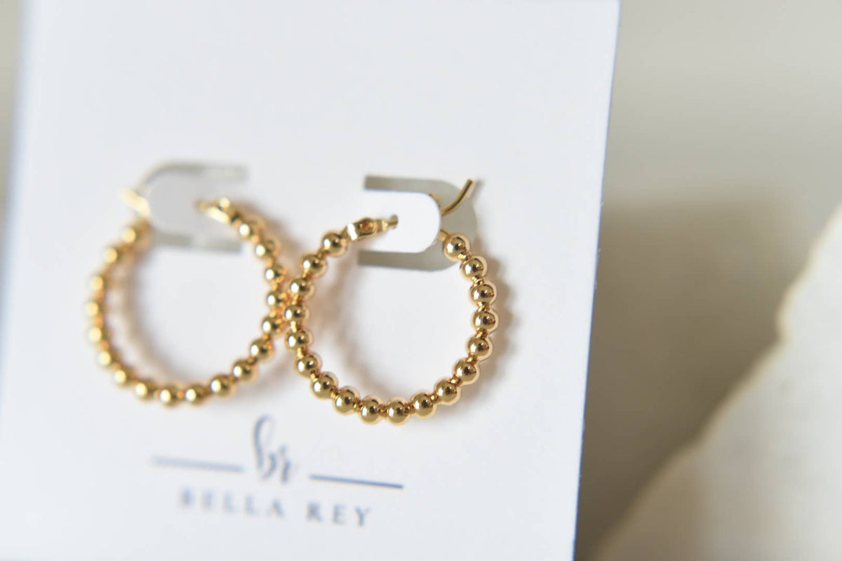 Vivi 18k gold plated hoops -earrings- hypoallergenic