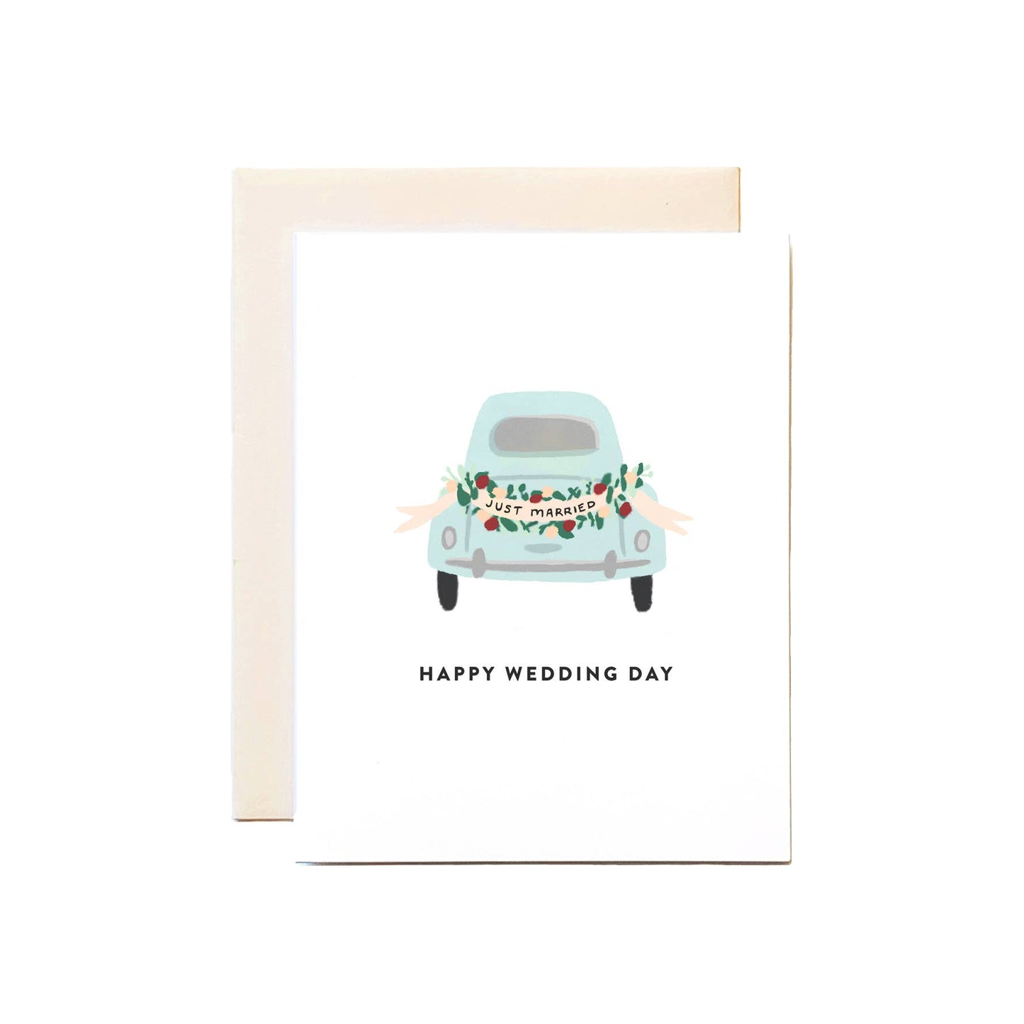 Happy Wedding Day, Wedding Car Card