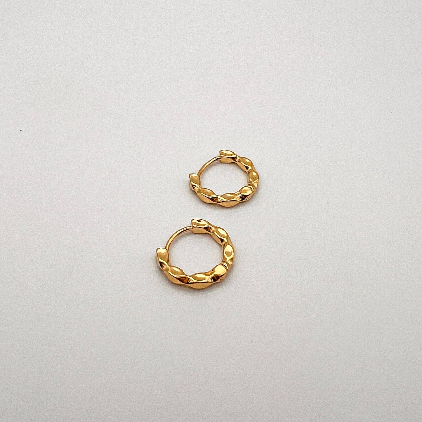 Glam & Go 18K Gold Huggie Earrings
