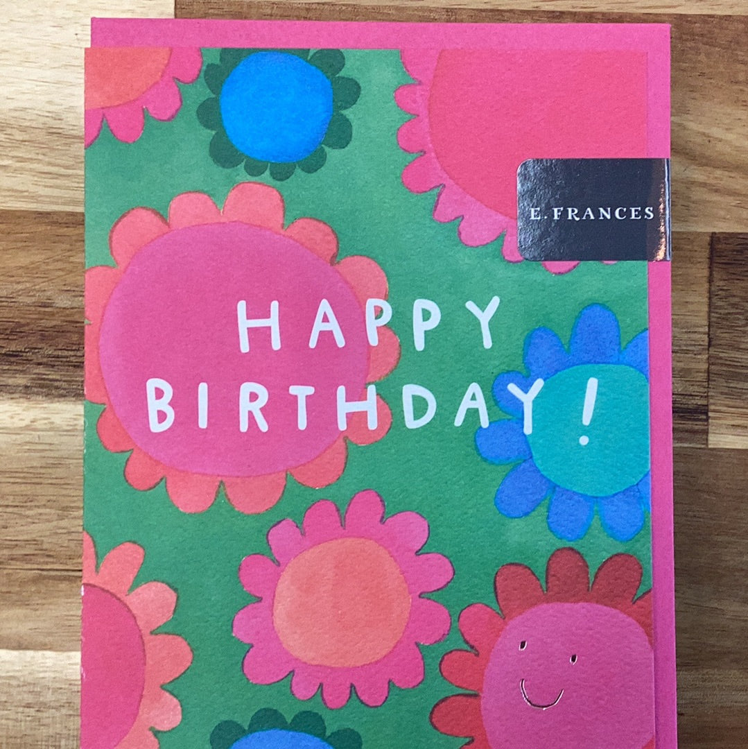 Flower Power | Colorful Birthday Greeting Card