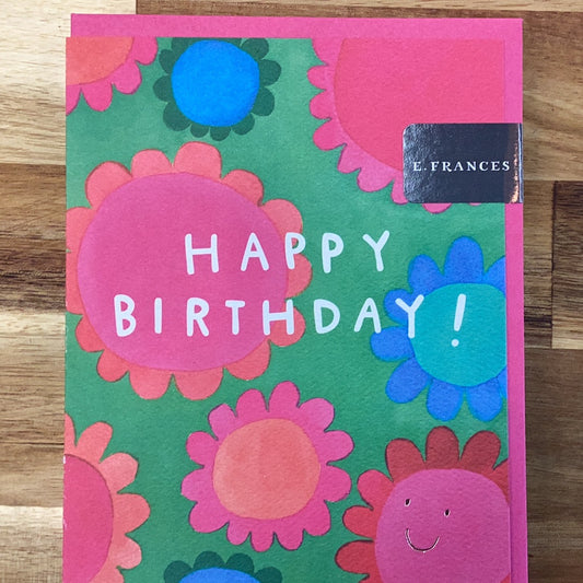 Flower Power | Colorful Birthday Greeting Card