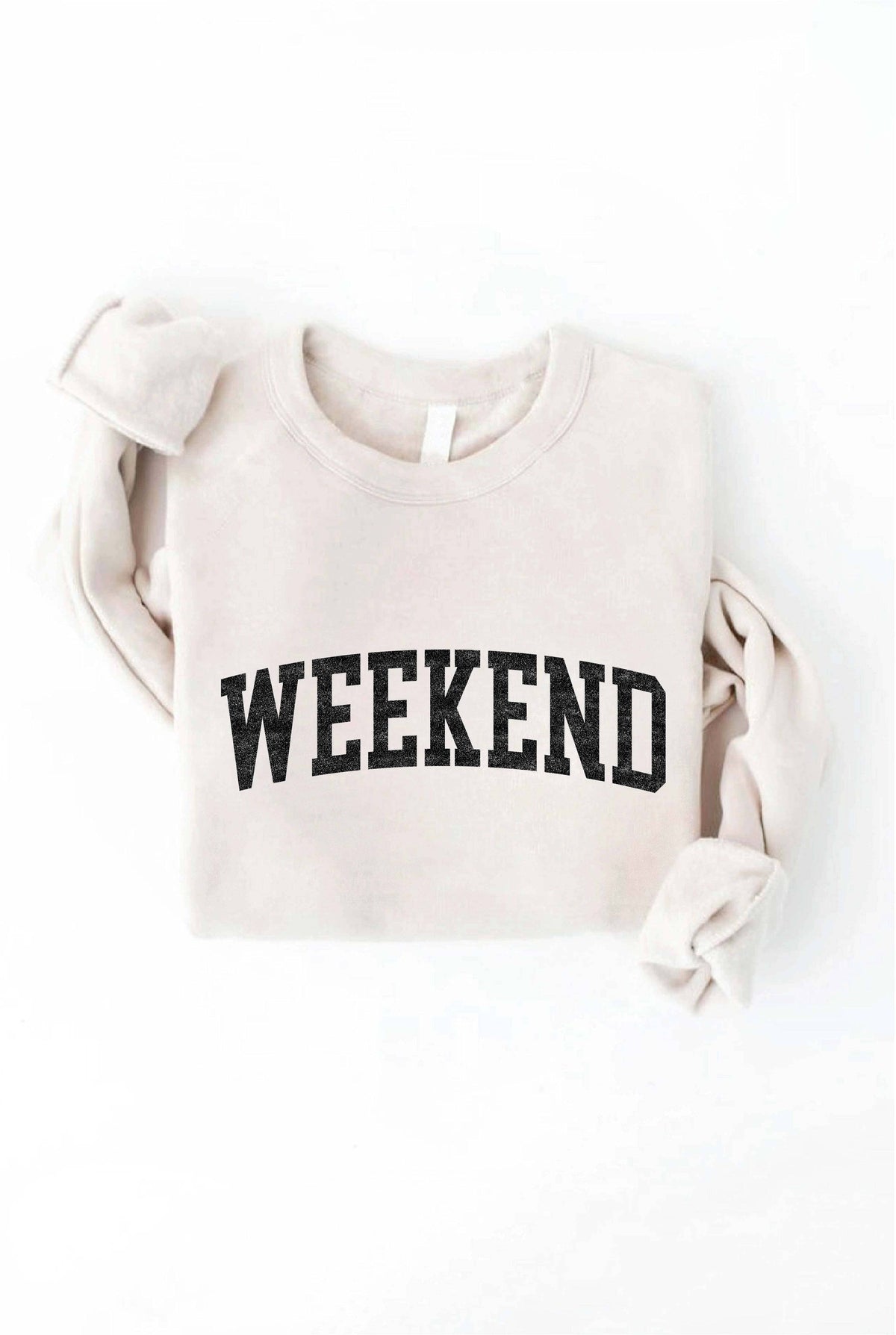 WEEKEND Graphic Sweatshirt: HEATHER ROYAL / L