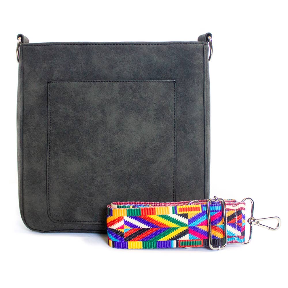 MAY SUEDE VEGAN LEATHER CROSSBODY🍁: FUSCHIA