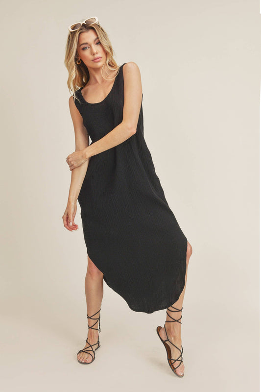 420AS Daisy Dress: L / Dress / Black