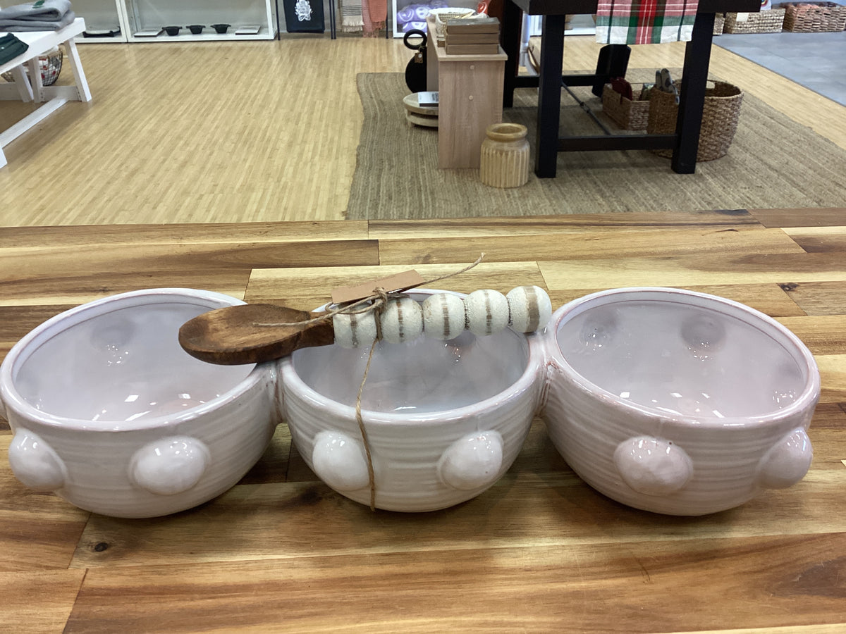 Beaded triple dip set