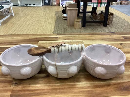 Beaded triple dip set
