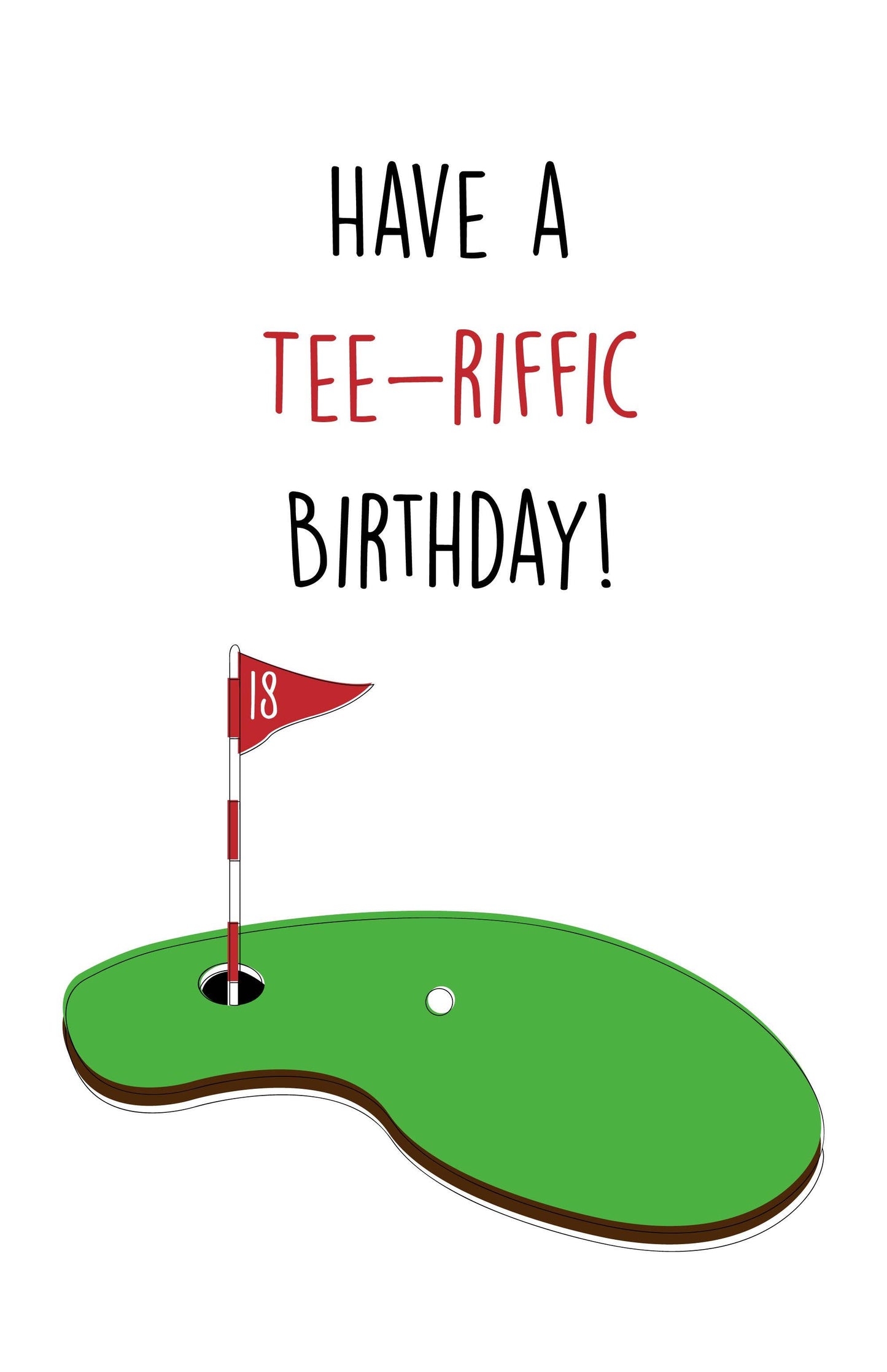 Golf Birthday Card