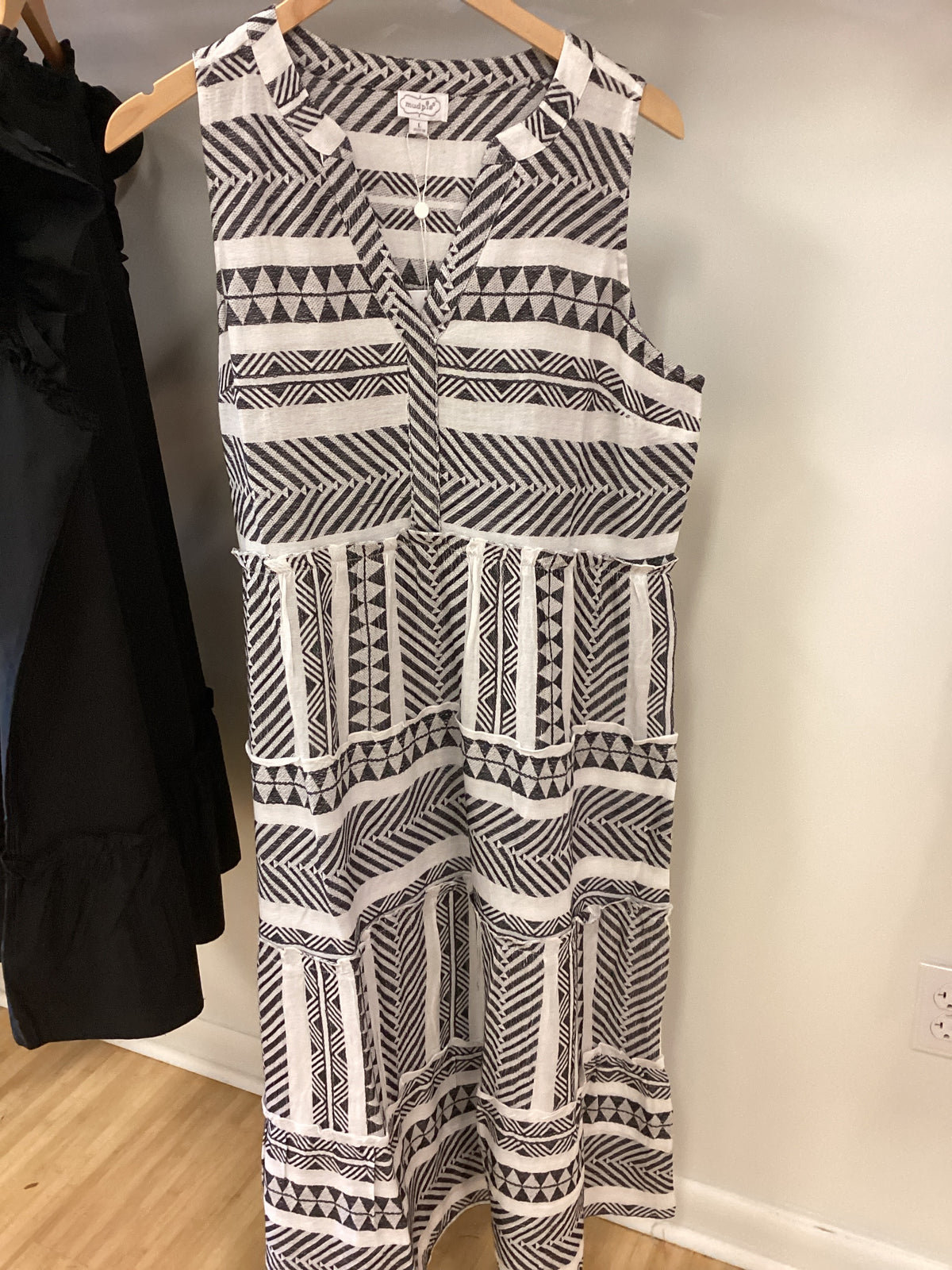 Burke jacquard midi dress, large