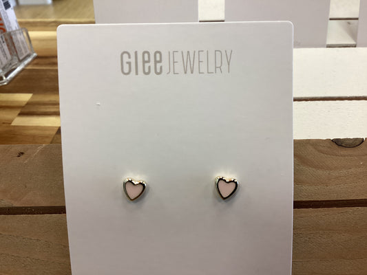 Glee Cherish studs gold/ pink