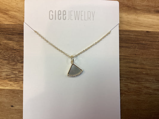 Glee Fanfare necklace gold/mother of pearl
