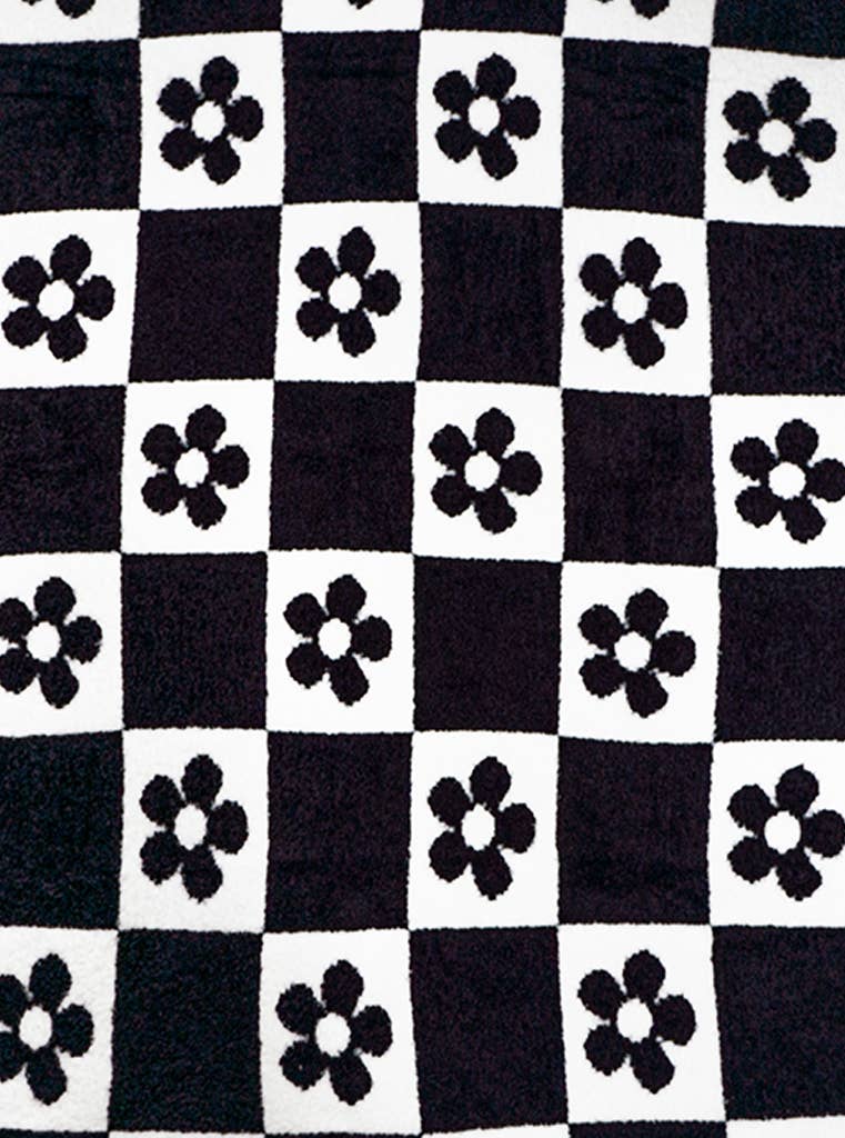 Daisy Checker Blanket