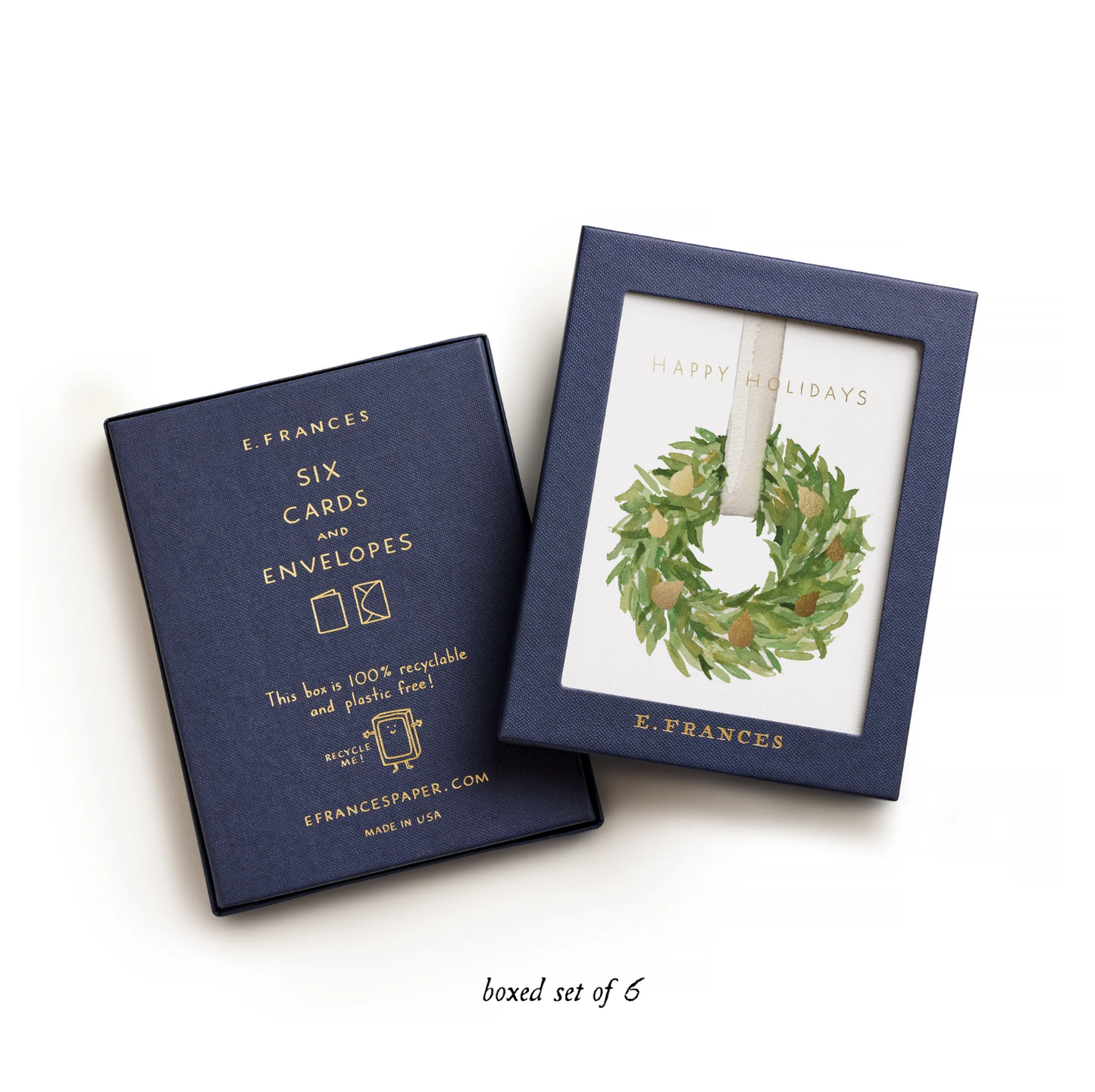 Holiday Wreath (Boxed Set of 6) Christmas Cards