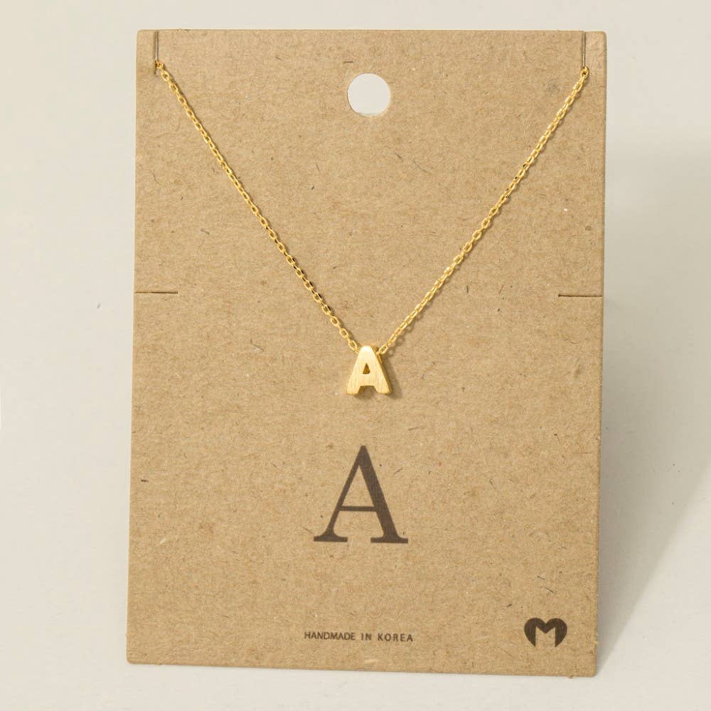 Initial Pendant Necklace