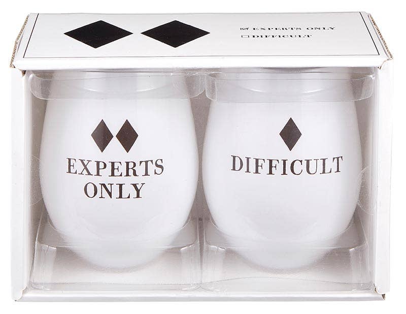 Face To Face Wine Glasses - Experts/Difficult  - Set of 2
