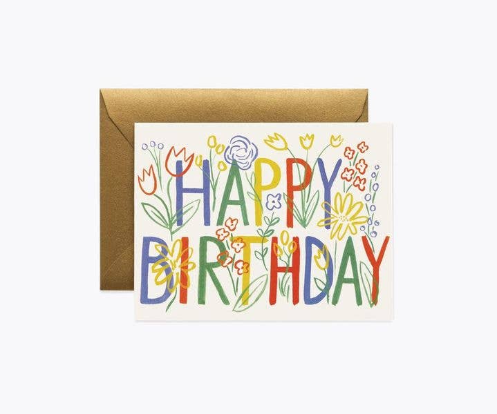 Boxed set Brushstroke Birthday Cards